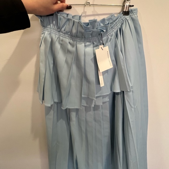 Wnderkammer Asymmetric Long Pleats Midi Skirt - Picture 7 of 13